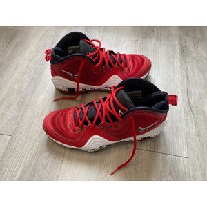 Nike Air Penny 5 'Red Eagle' Mens Size 11 Basketball Shoes Red White